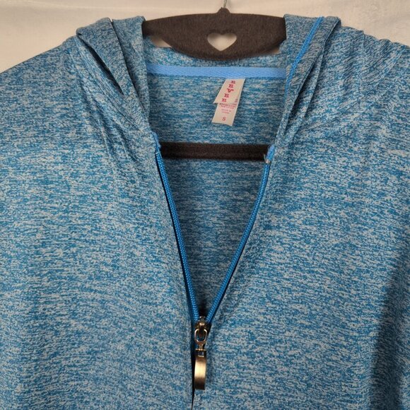 Lightweight Heathered Blue Hoodie - Picture 3 of 6